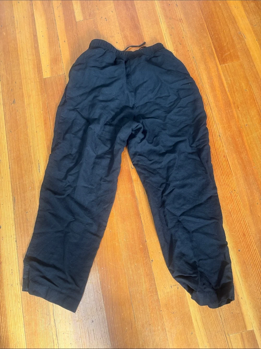 H&M Linen Pant Black Size S with drawstring